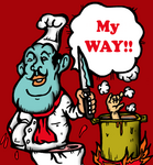 アメリカの雑誌に載ってそうなイラストを描いてみました。

イラスト見本です。