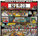 滋慶学園東京フィルムセンター映画・俳優専門学校の校舎内設備、講師の似顔絵、全て描きました。マップイラスト　