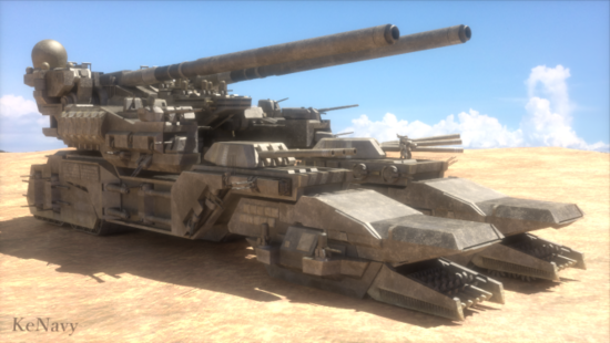 陸上戦艦 ゲームのイラスト Skillots