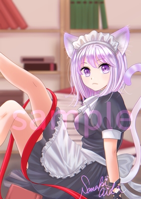 猫耳メイド 萌えのイラスト Skillots