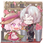 デフォルメキャラ＋背景