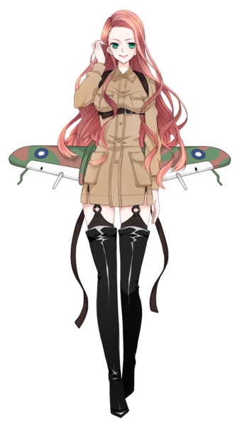 戦闘機の擬人化イラスト 制作実績 Skillots スキロッツ