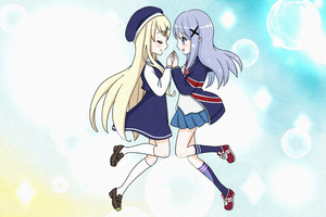 友達に送る誕生日プレゼントに使うアニメキャラ2キャラの合成イラスト制作 制作実績 Skillots スキロッツ