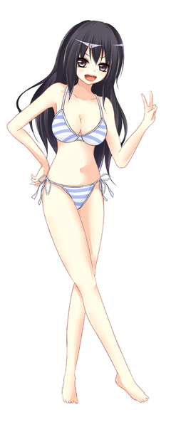 二次創作挿絵デザイン（6回目・夏向け？水着での立ち絵） | 制作実績